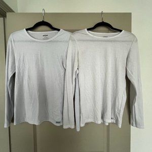 2 pack White Underscrub Top